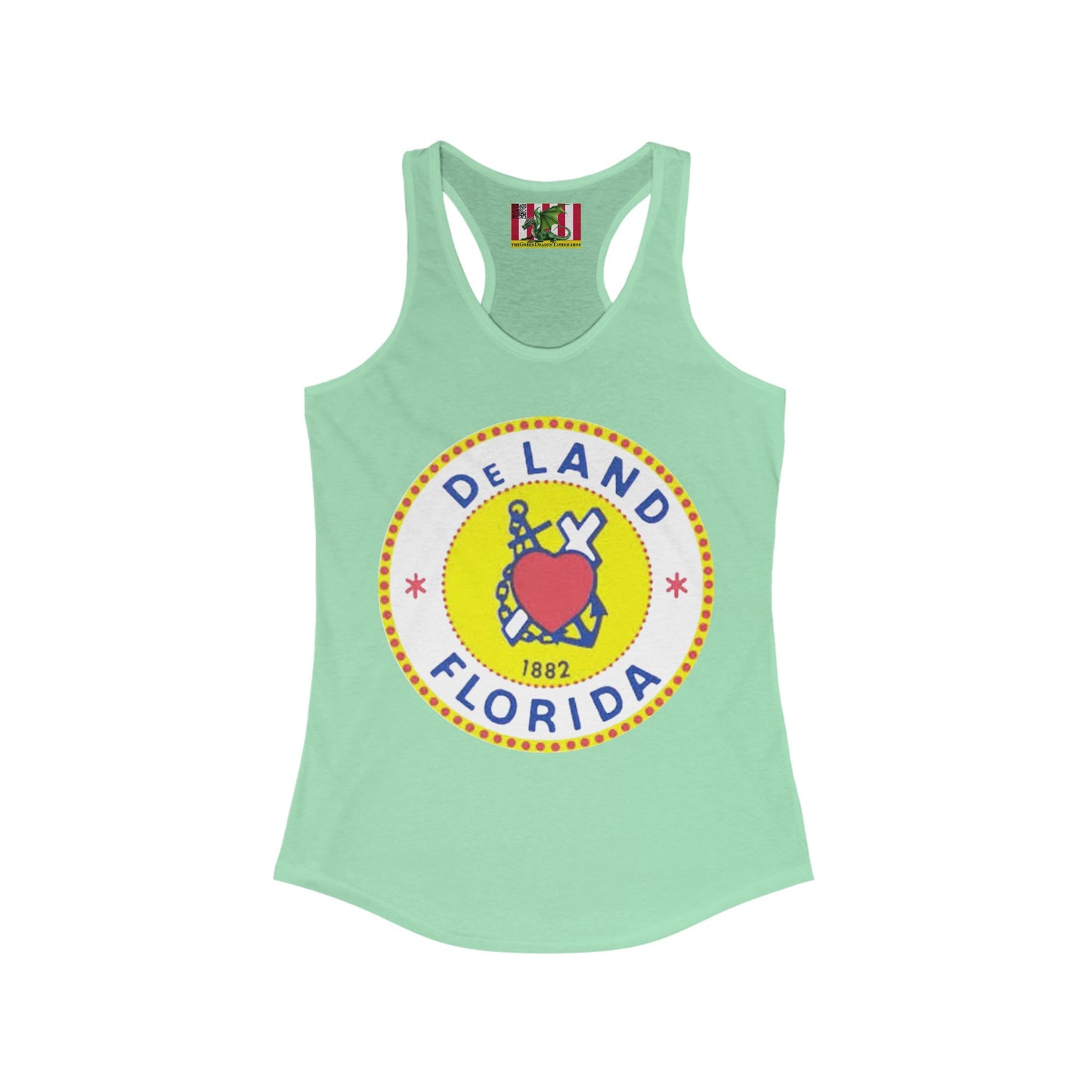 DeLAND FLORIDA Women's Racerback Tank Top by theGreenDragonTavern.shop