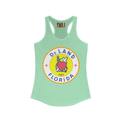 DeLAND FLORIDA Women's Racerback Tank Top by theGreenDragonTavern.shop