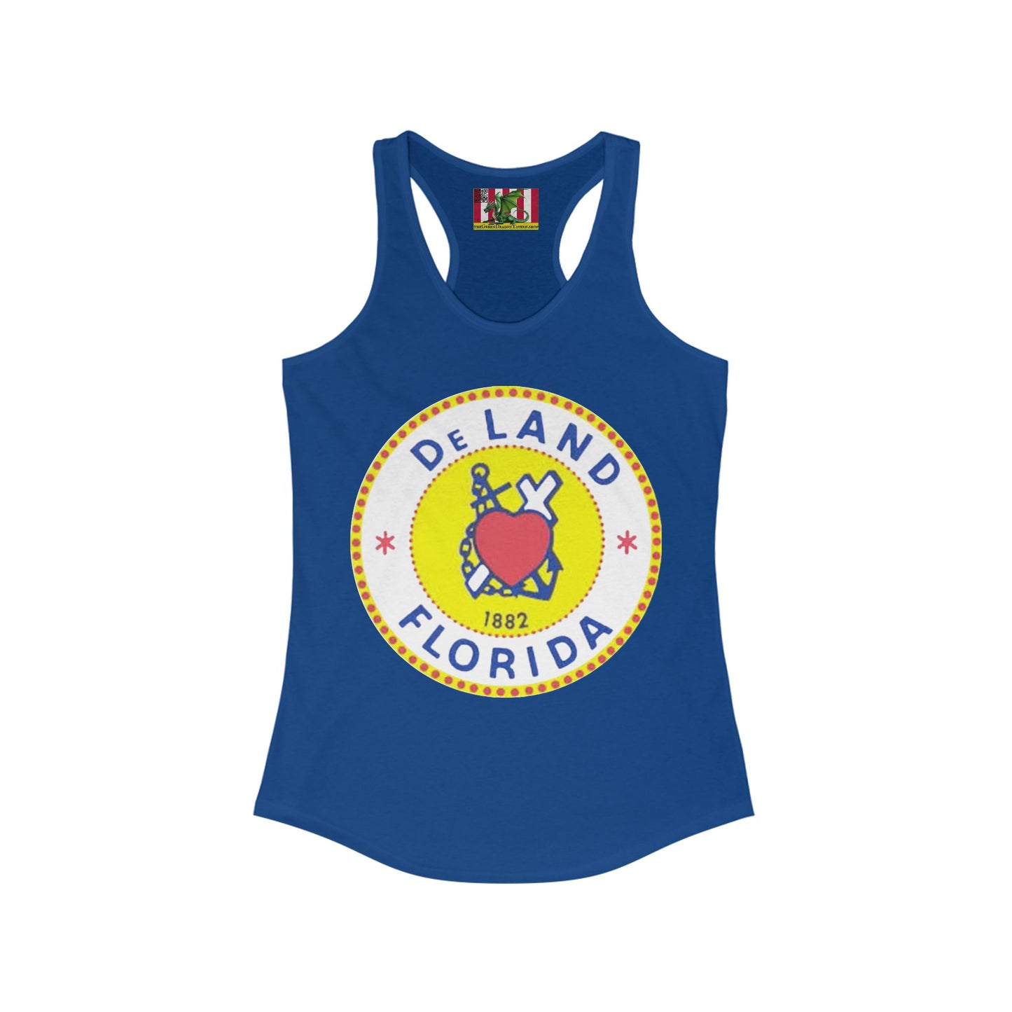 DeLAND FLORIDA Women's Racerback Tank Top by theGreenDragonTavern.shop