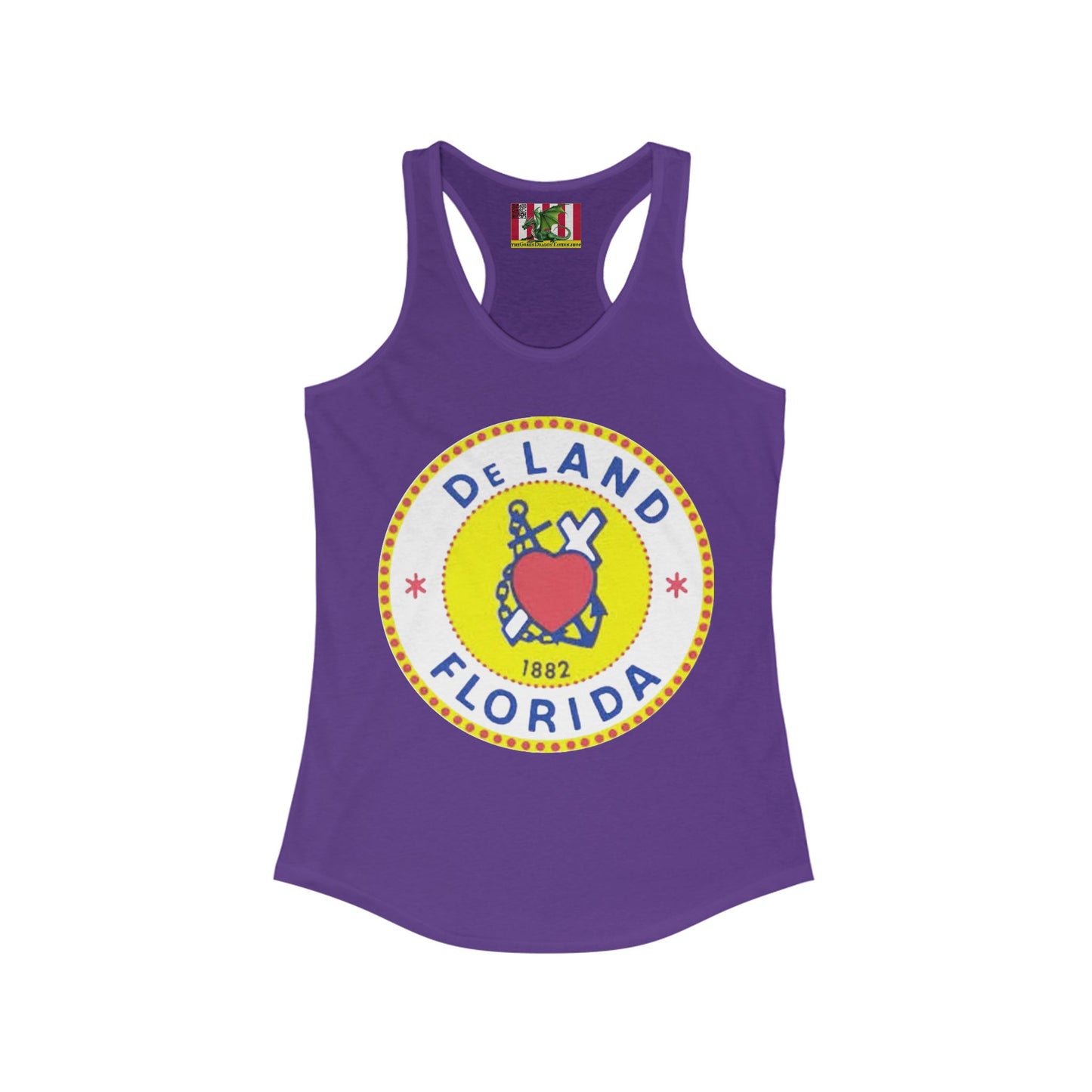 DeLAND FLORIDA Women's Racerback Tank Top by theGreenDragonTavern.shop