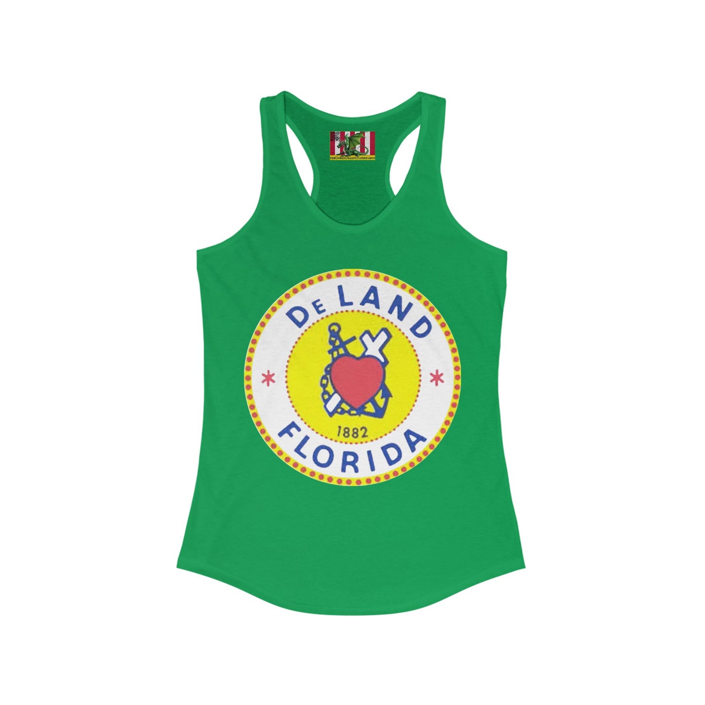 DeLAND FLORIDA Women's Racerback Tank Top by theGreenDragonTavern.shop