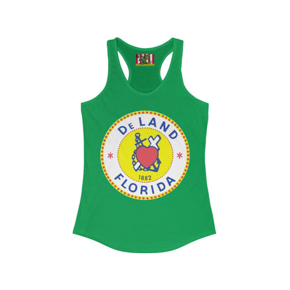 DeLAND FLORIDA Women's Racerback Tank Top by theGreenDragonTavern.shop