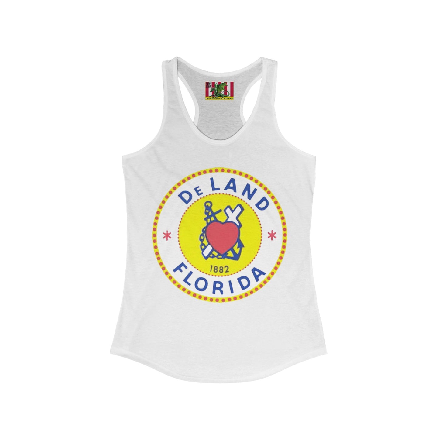 DeLAND FLORIDA Women's Racerback Tank Top by theGreenDragonTavern.shop