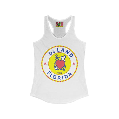 DeLAND FLORIDA Women's Racerback Tank Top by theGreenDragonTavern.shop