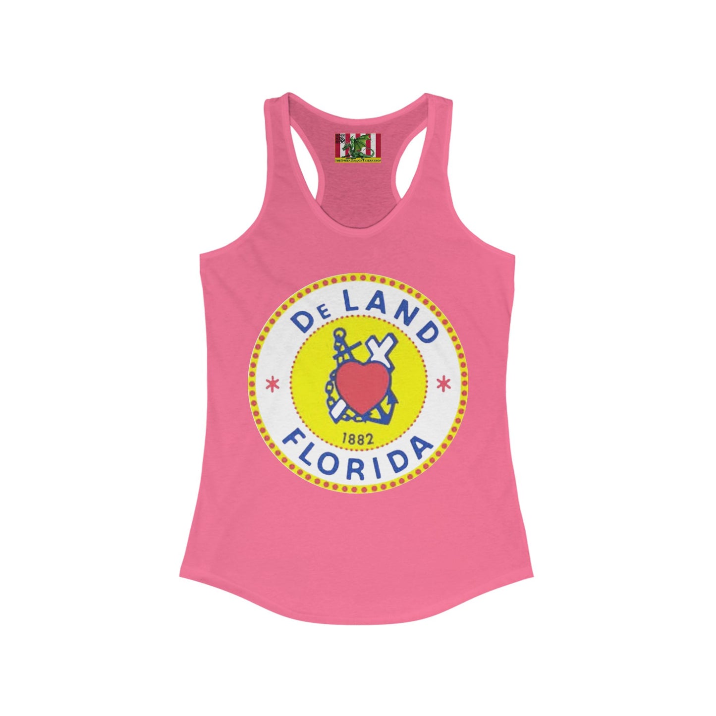 DeLAND FLORIDA Women's Racerback Tank Top by theGreenDragonTavern.shop