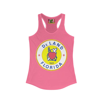 DeLAND FLORIDA Women's Racerback Tank Top by theGreenDragonTavern.shop