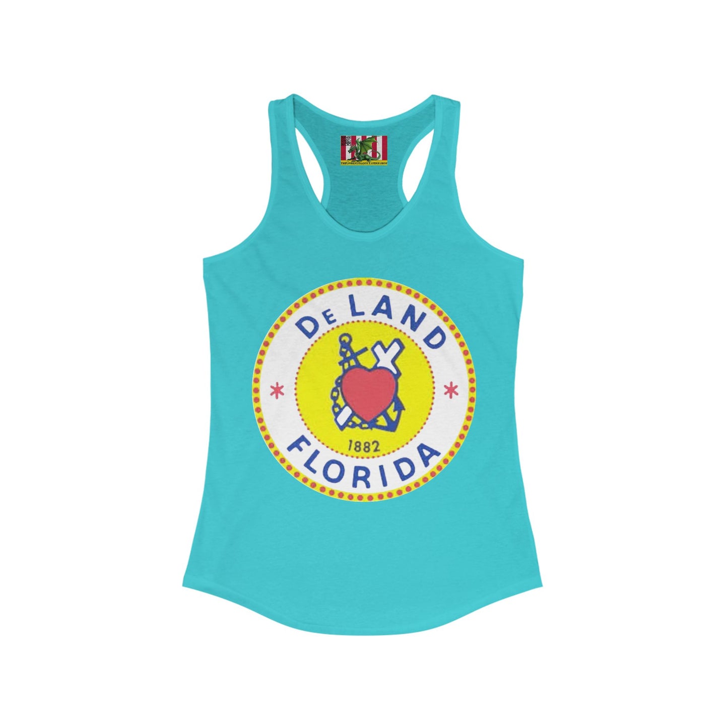 DeLAND FLORIDA Women's Racerback Tank Top by theGreenDragonTavern.shop