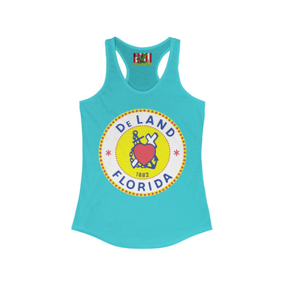 DeLAND FLORIDA Women's Racerback Tank Top by theGreenDragonTavern.shop