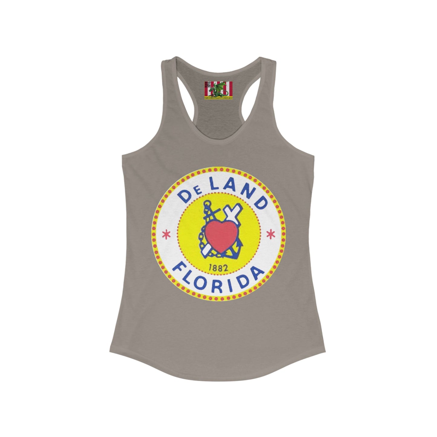 DeLAND FLORIDA Women's Racerback Tank Top by theGreenDragonTavern.shop