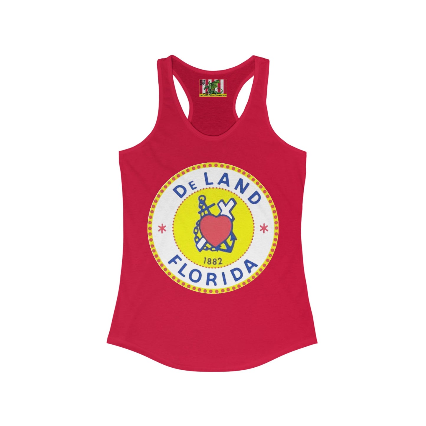 DeLAND FLORIDA Women's Racerback Tank Top by theGreenDragonTavern.shop