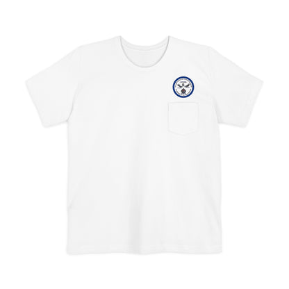 DNASM Student Art Navy Frame Unisex Pocket T-Shirt by theGreenDragonTavern.shop