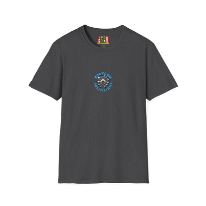 2-sided, Bodycam the Politicians Cameras Dark colors Unisex T-Shirt by theGreenDragonTavern.shop