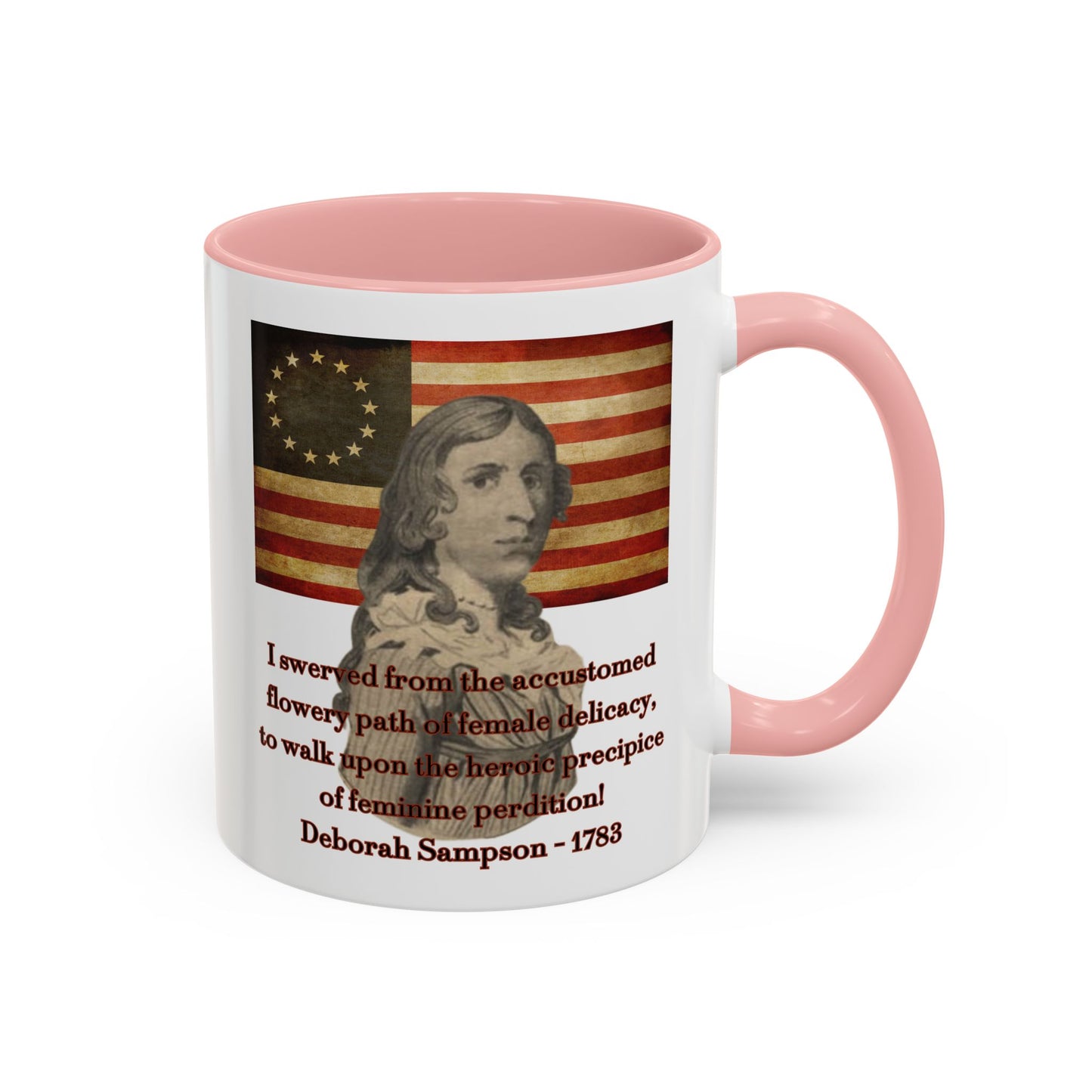Deborah Sampson, America's Mulan White Accent Mug by theGreenDragonTavern.shop