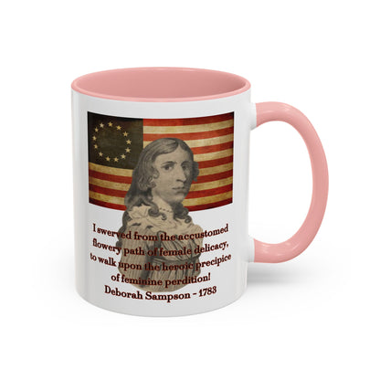 Deborah Sampson, America's Mulan White Accent Mug by theGreenDragonTavern.shop