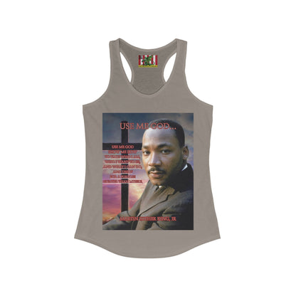 Use Me God, MLK Jr Women's Racerback Tank Top by theGreenDragonTavern.shop