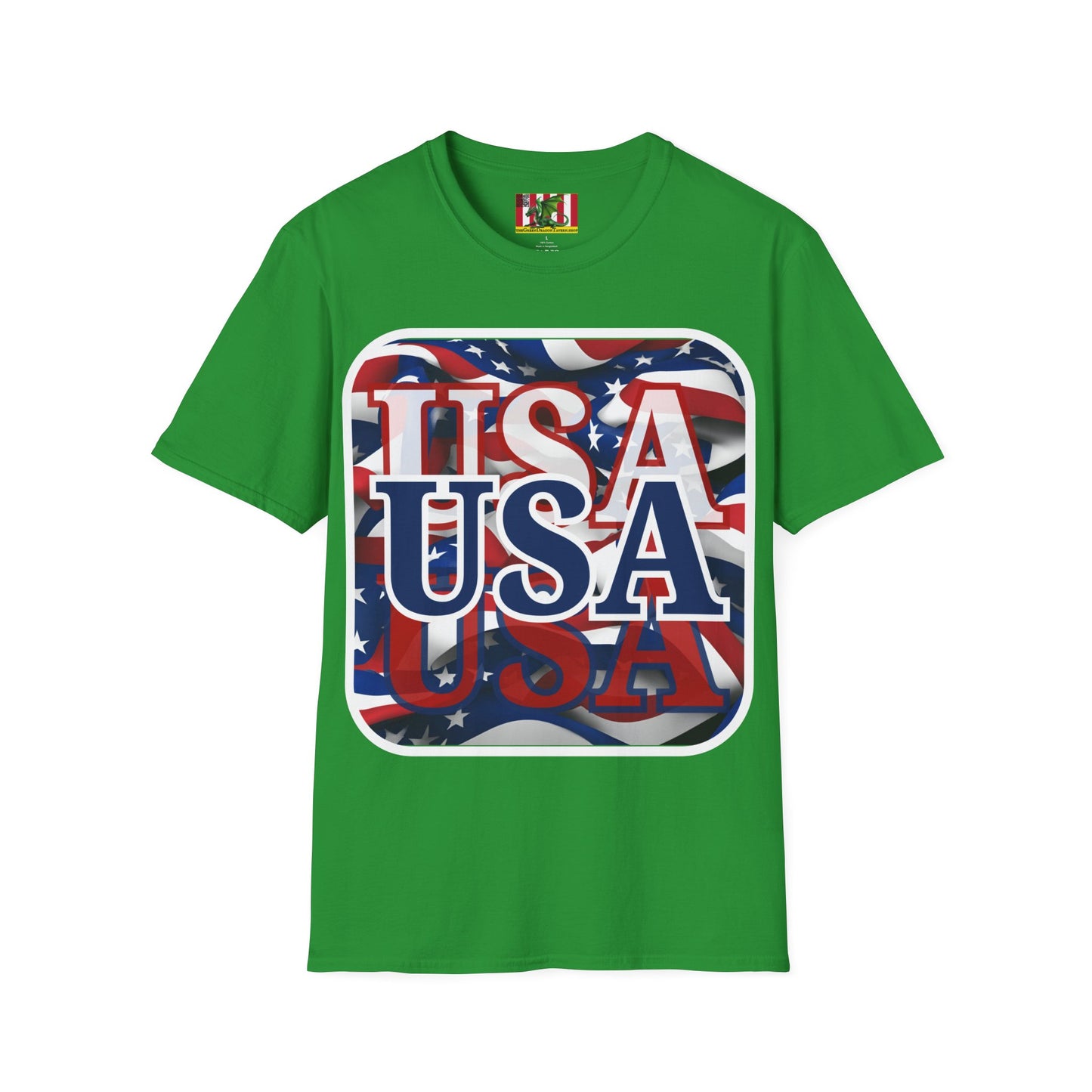 Red White and BLUE USA Patriot Dark colors Unisex T-Shirt by theGreenDragonTavern.shop