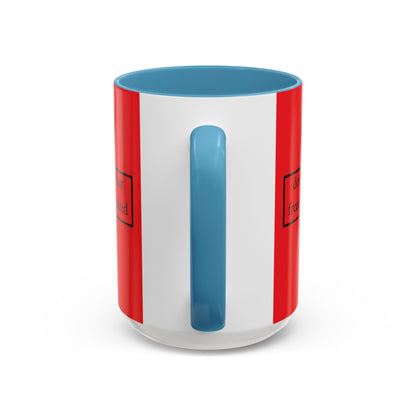 don't assume your freedoms are assured Black font Red Accent Mug by theGreenDragonTavern.shop