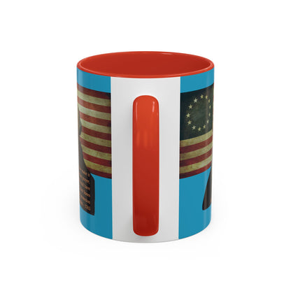 Washington's Earnest Prayer Turquoise Accent Mug by theGreenDragonTavern.shop