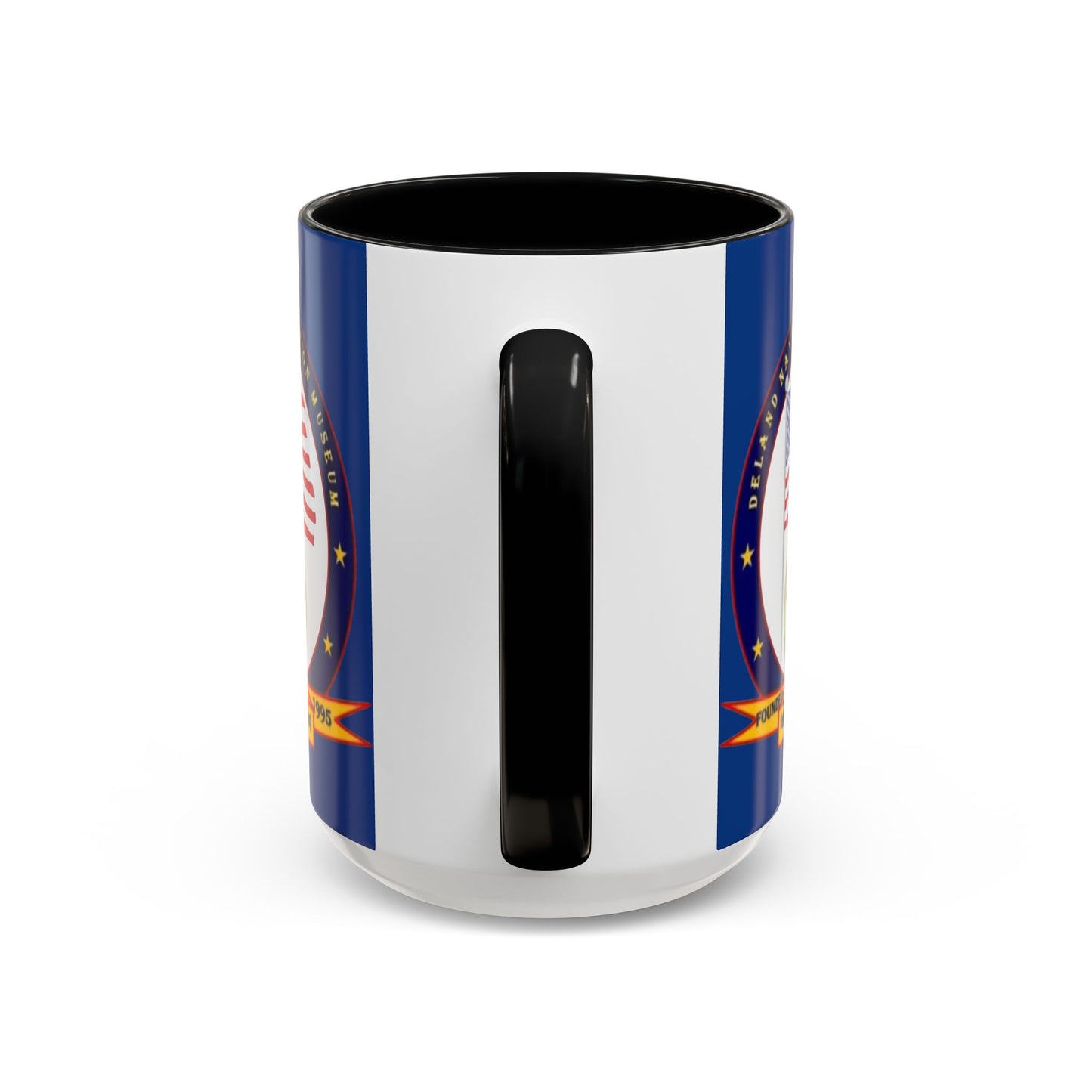 DeLand Naval Air Station Museum Blue Accent Mug by theGreenDragonTavern.shop