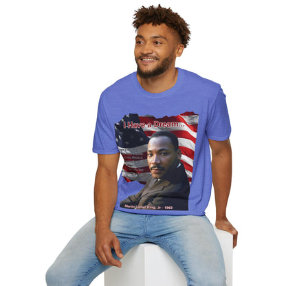 "I Have a Dream" MLKJr Light colors Unisex T-Shirt by theGreenDragonTavern.shop