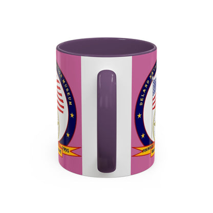DeLand Naval Air Station Museum Pink Accent Mug by theGreenDragonTavern.shop