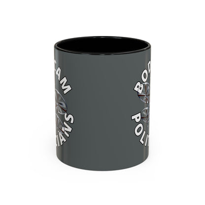 Bodycam the Politicians Drone Grey Accent Mug by theGreenDragonTavern.shop