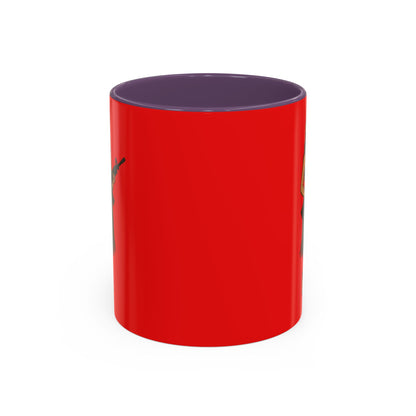 Hula Girl Packin' Heat Red Accent Mug by theGreenDragonTavern.shop