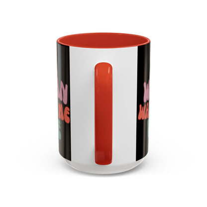 I Am Woman Watch Me Vote Black Accent Mug by theGreenDragonTavern.shop