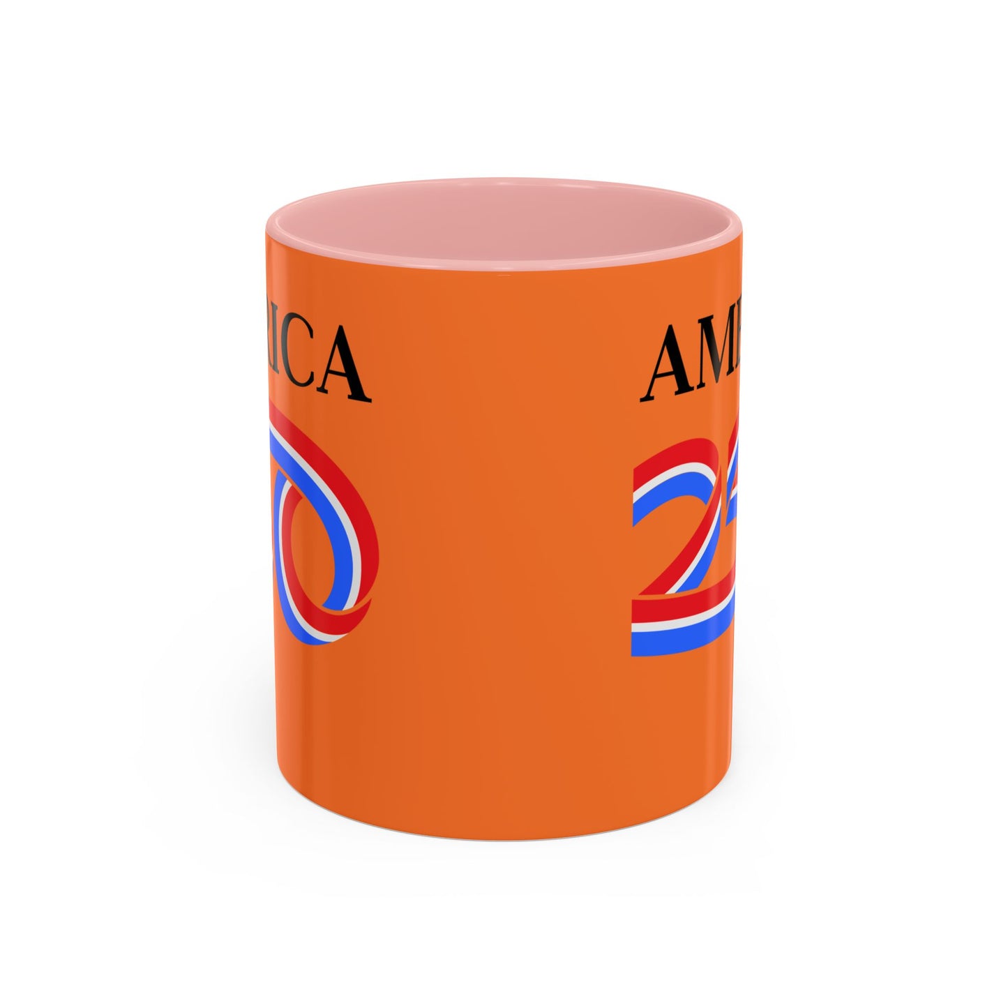 America 250 Orange Accent Mug by theGreenDragonTavern.shop