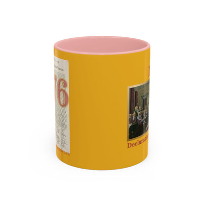 Declaration of Independence Yellow Accent Mug by theGreenDragonTavern.shop