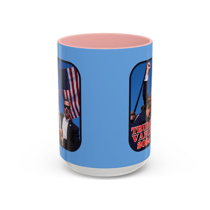 Trump and Vance 2024 Accent Mug by theGreenDragonTavern.shop