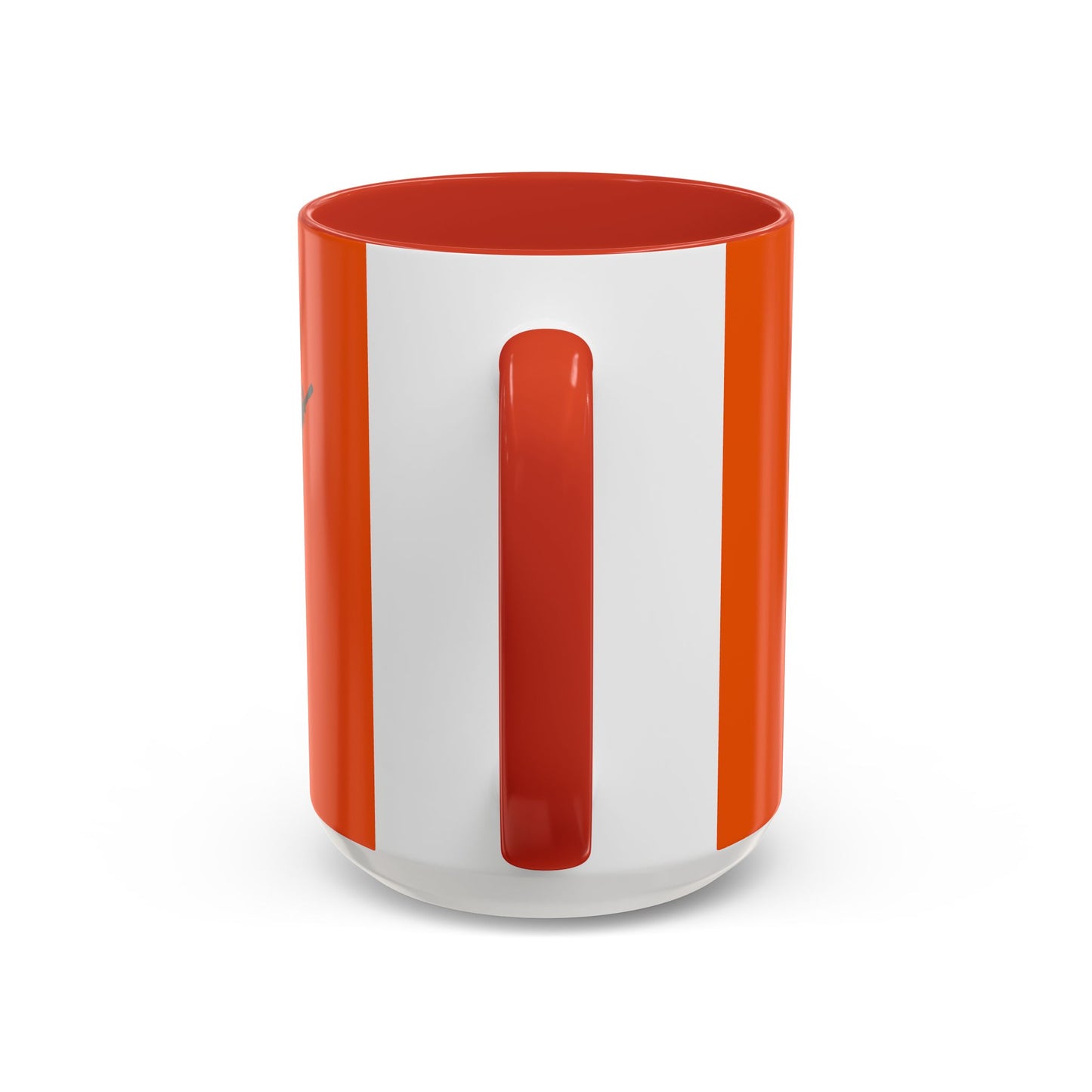 Hula Girl Packin' Heat Orange Accent Mug by theGreenDragonTavern.shop