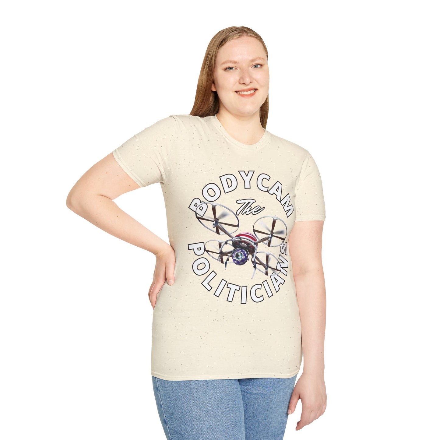 Bodycam the Politicians Drone Light colors Unisex T-Shirt by theGreenDragonTavern.shop
