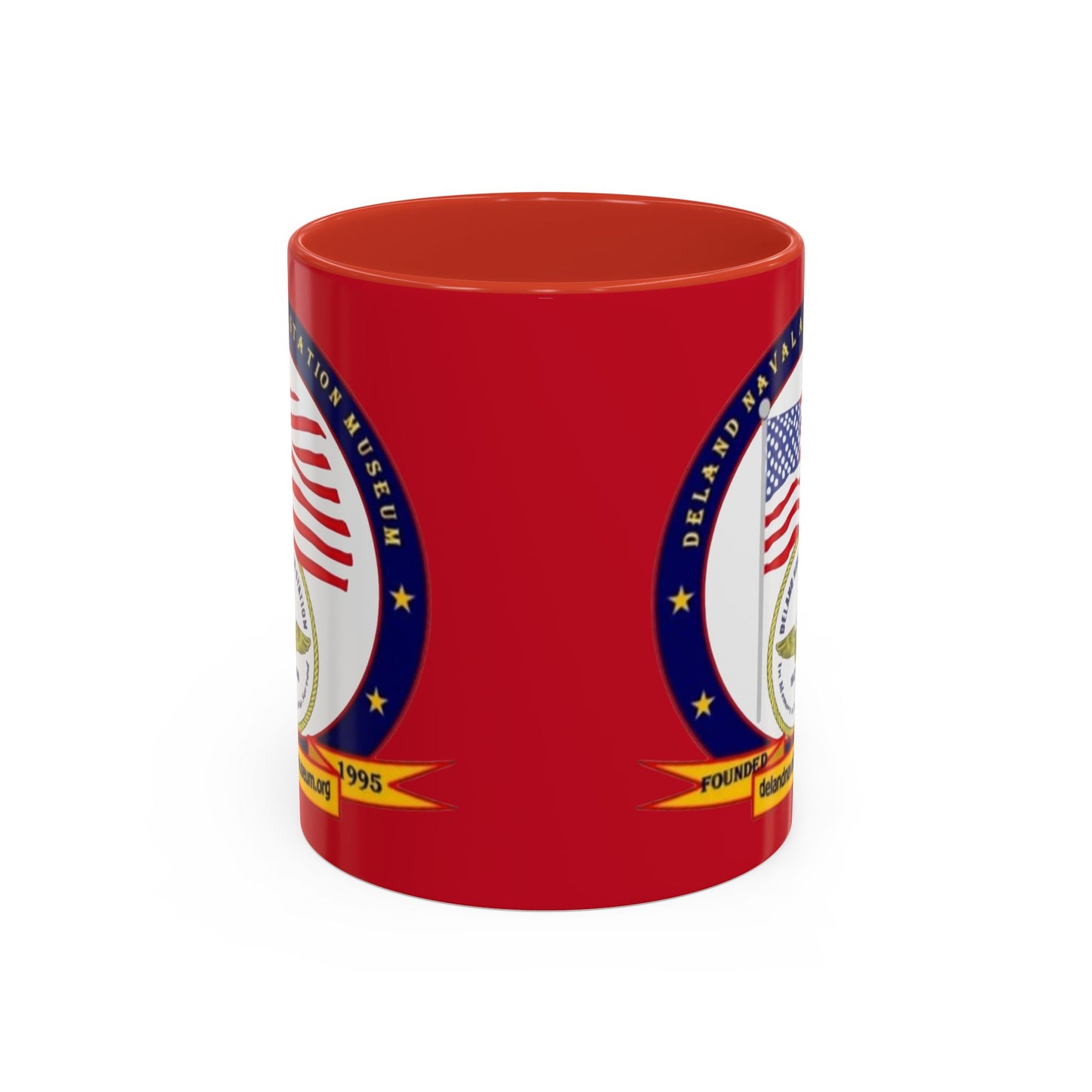 DeLand Naval Air Station Museum Red Accent Mug by theGreenDragonTavern.shop