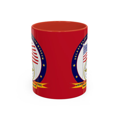 DeLand Naval Air Station Museum Red Accent Mug by theGreenDragonTavern.shop
