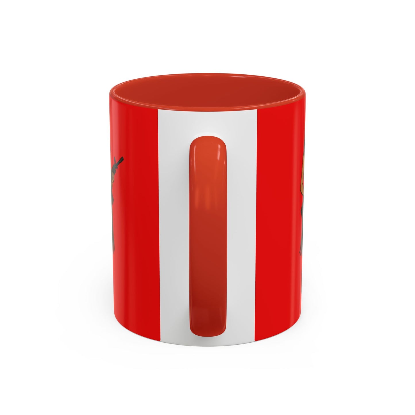 Hula Girl Packin' Heat Red Accent Mug by theGreenDragonTavern.shop
