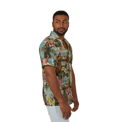 Pineapple Posterior Hawaiian Camp Shirt by theGreenDragonTavern.shop