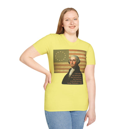 Washington's Earnest Prayer Light colors Unisex T-Shirt by theGreenDragonTavern.shop