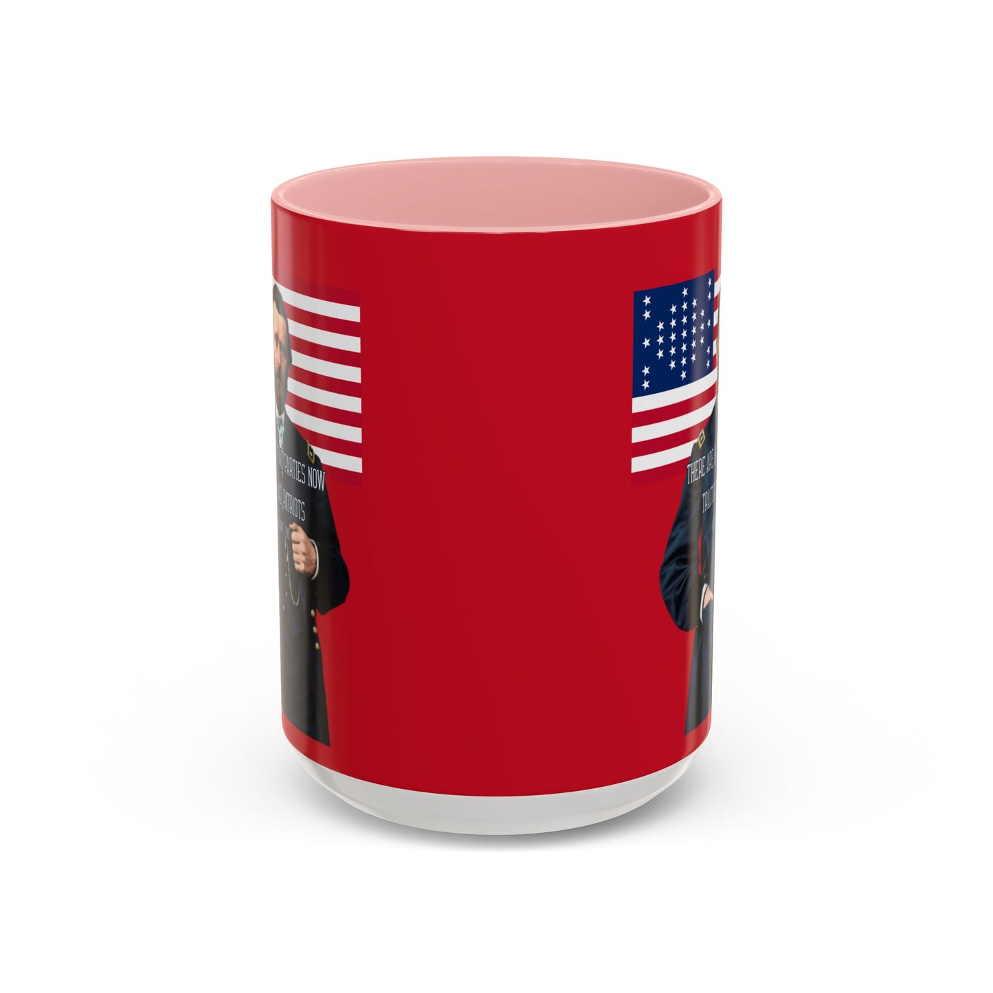 "Traitors and Patriots" Ulysses Grant Red Accent Mug by theGreenDragonTavern.shop