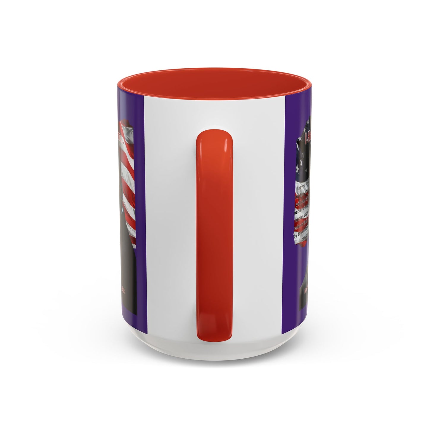 "I Have a Dream" MLKJr Purple Accent Mug by theGreenDragonTavern.shop