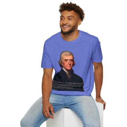 We hold these truths to be self-evident Light colors Unisex T-Shirt by theGreenDragonTavern.shop