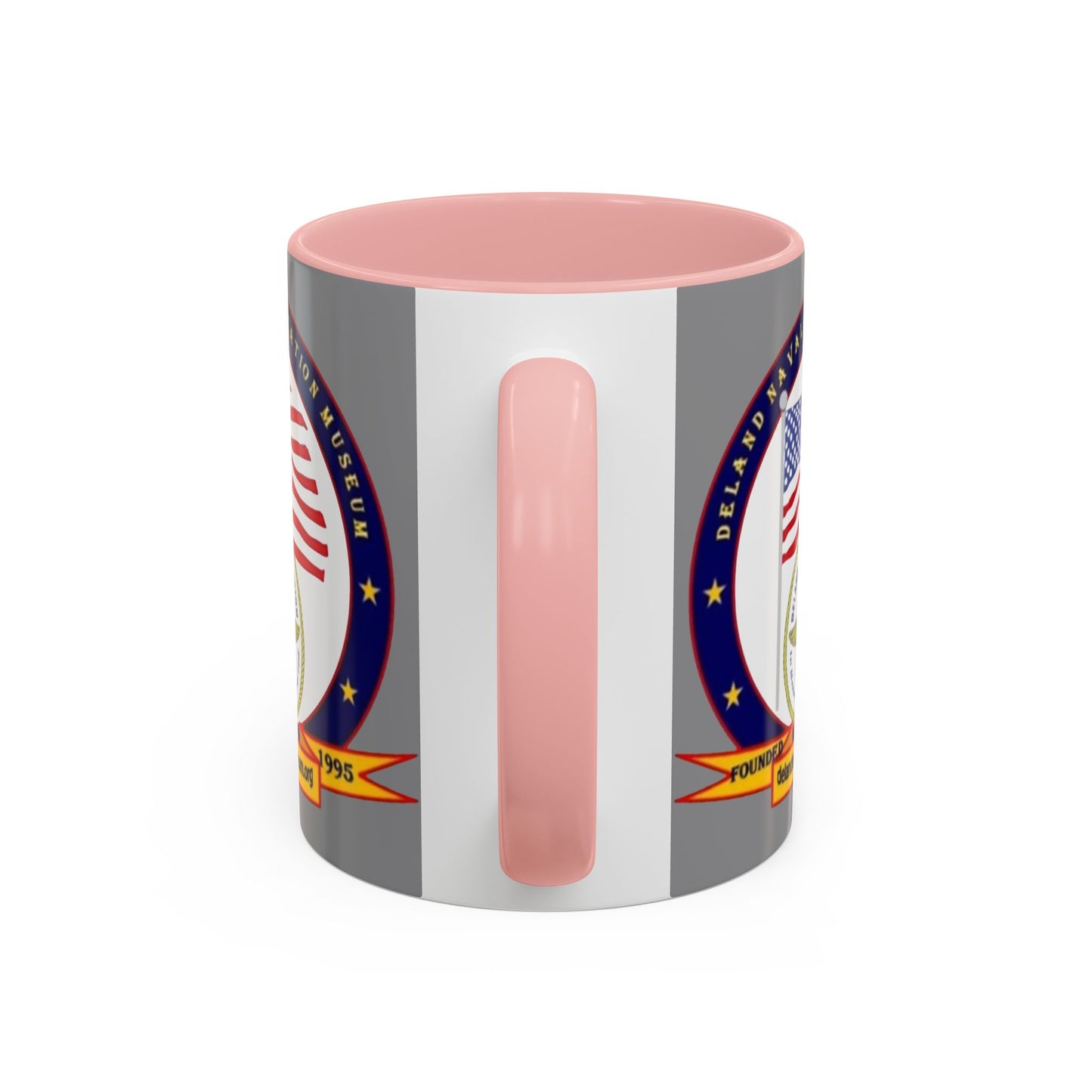 DeLand Naval Air Station Museum Grey Accent Mug by theGreenDragonTavern.shop