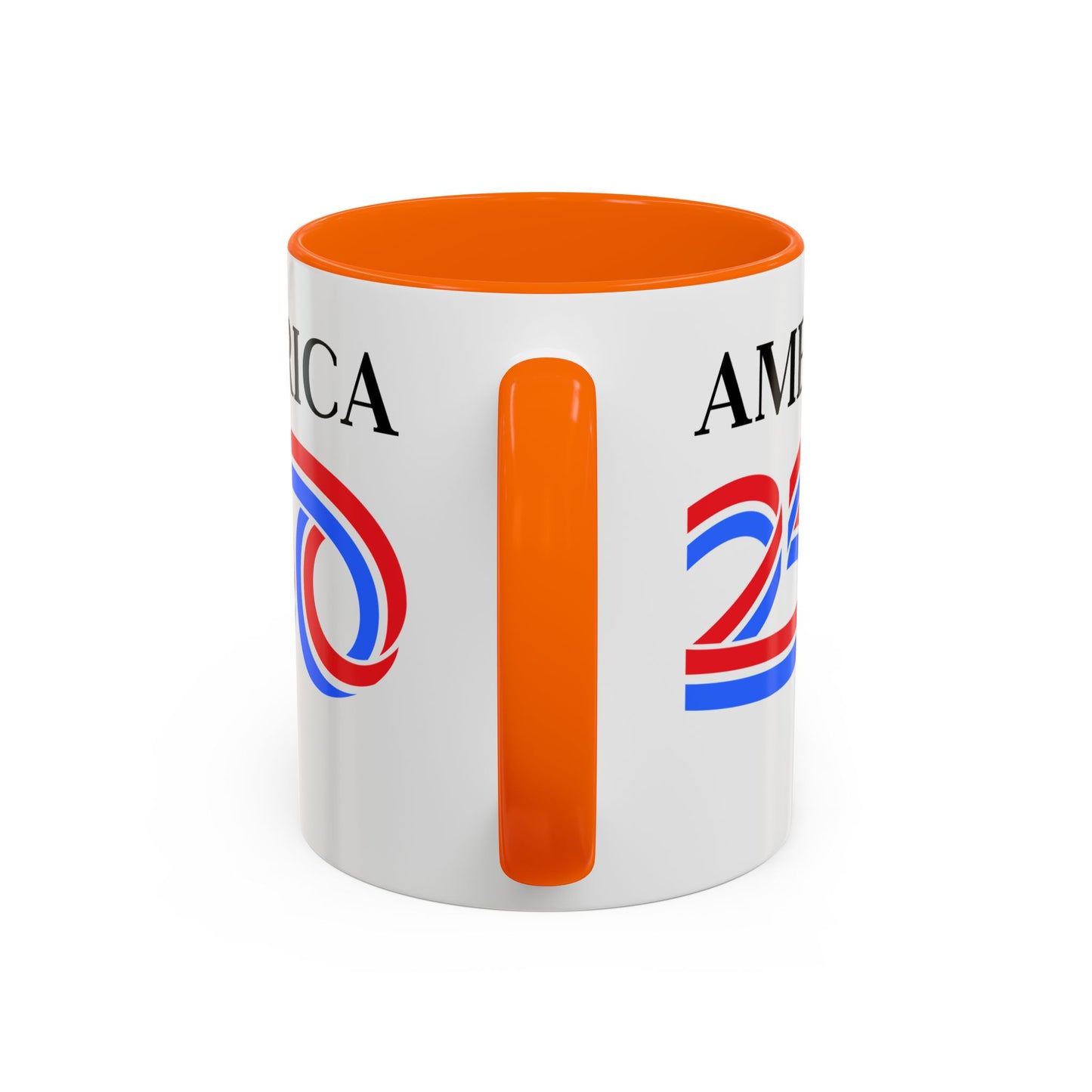 America 250 White Accent Mug by theGreenDragonTavern.shop