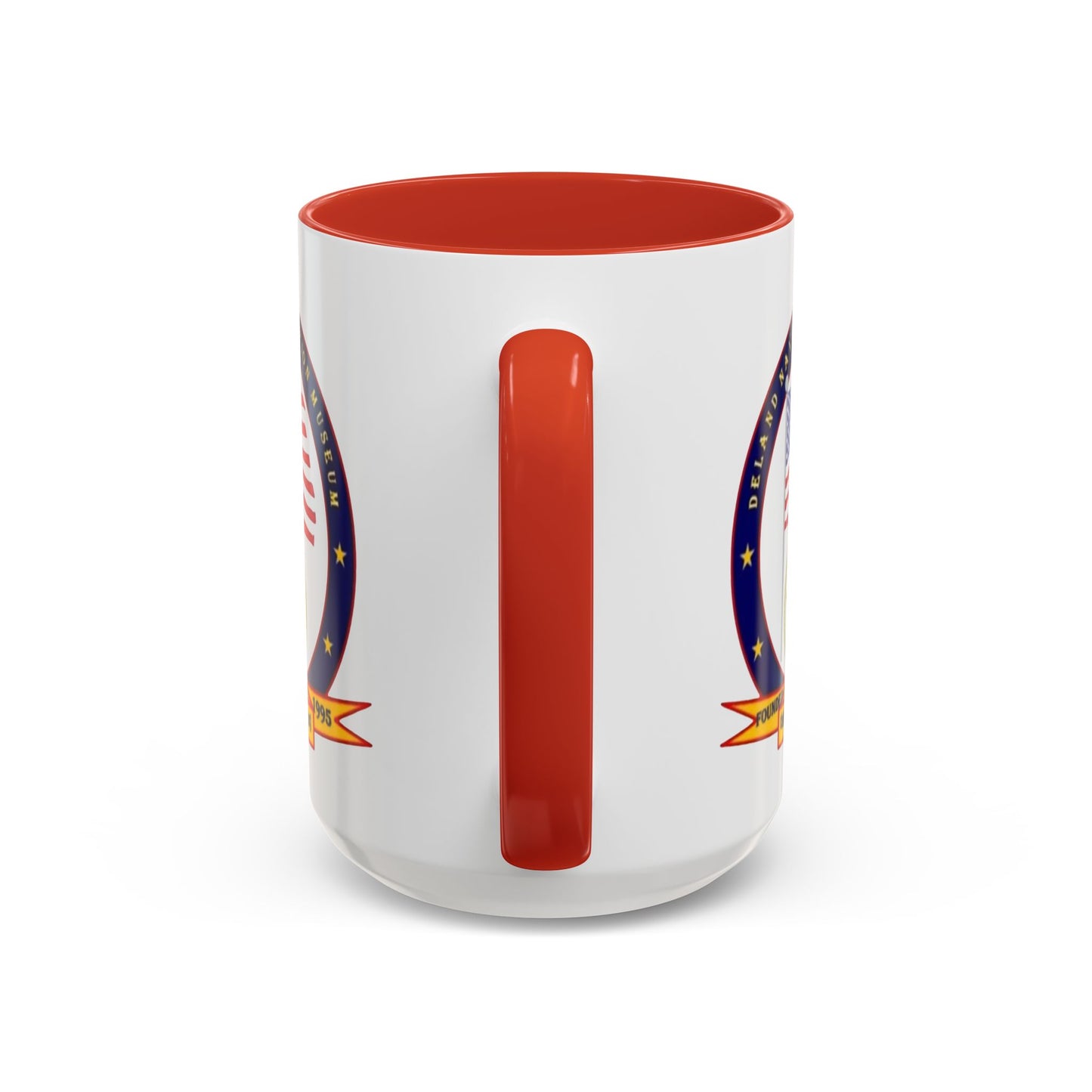 DeLand Naval Air Station Museum White Accent Mug by theGreenDragonTavern.shop