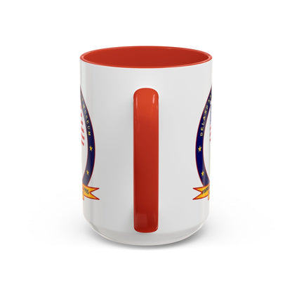 DeLand Naval Air Station Museum White Accent Mug by theGreenDragonTavern.shop