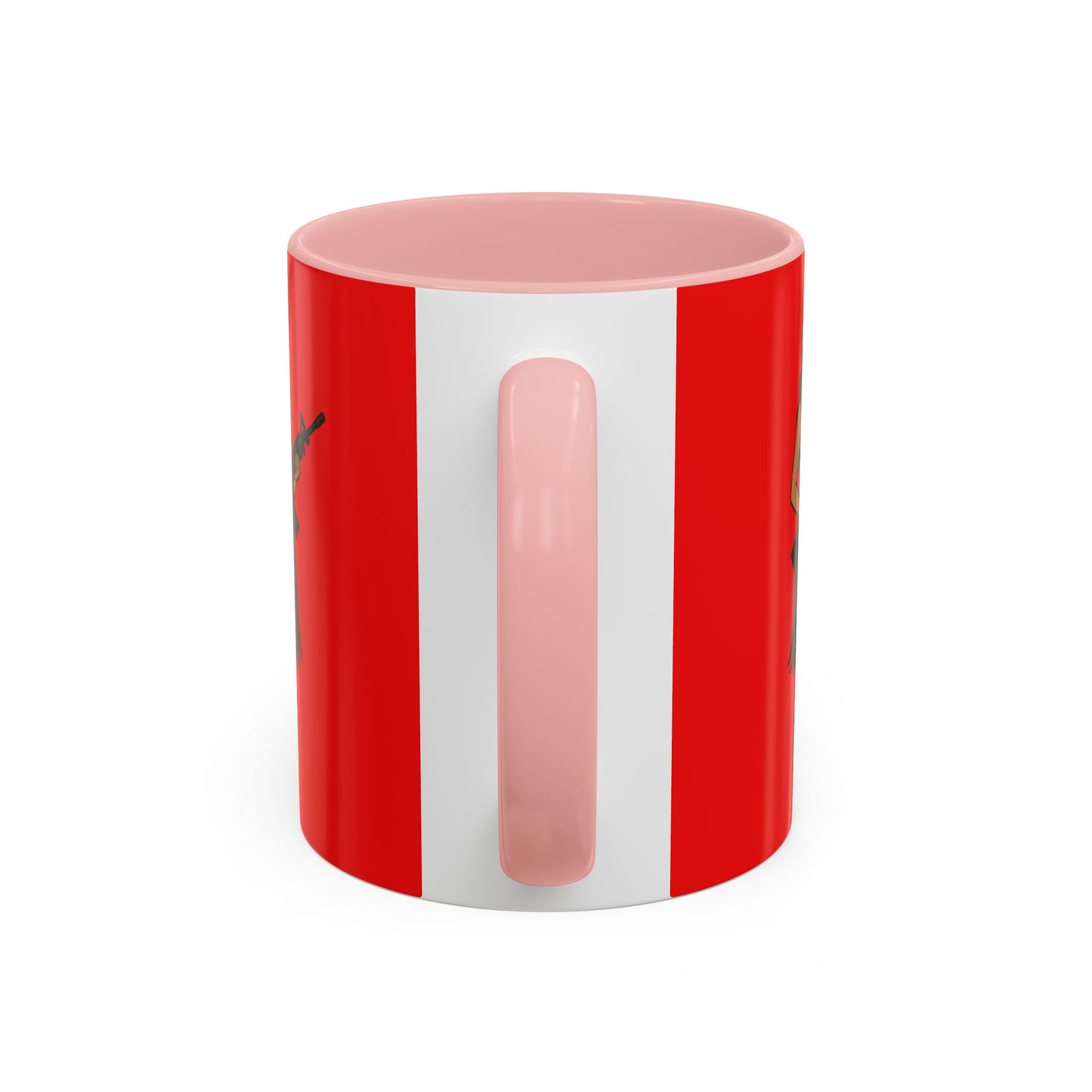 Hula Girl Packin' Heat Red Accent Mug by theGreenDragonTavern.shop
