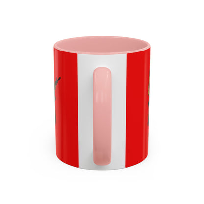 Hula Girl Packin' Heat Red Accent Mug by theGreenDragonTavern.shop