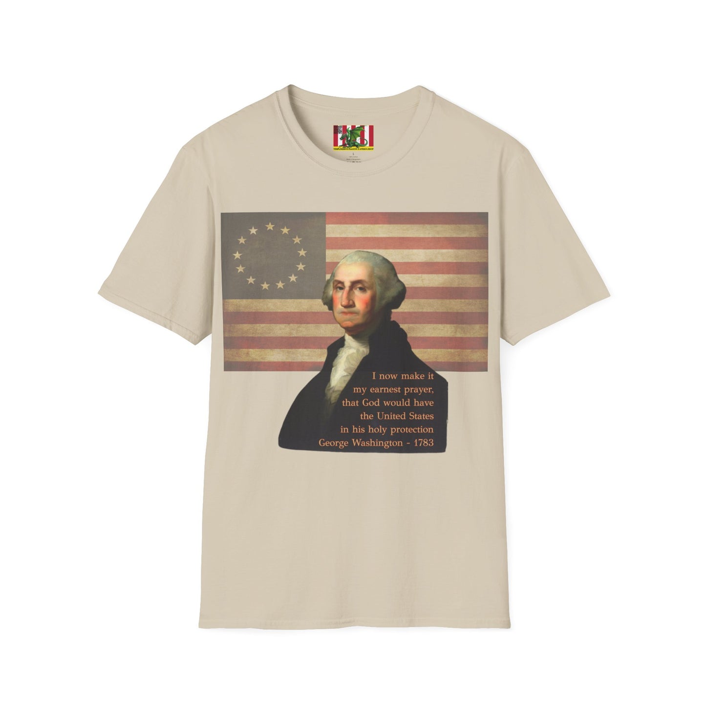 Washington's Earnest Prayer Light colors Unisex T-Shirt by theGreenDragonTavern.shop
