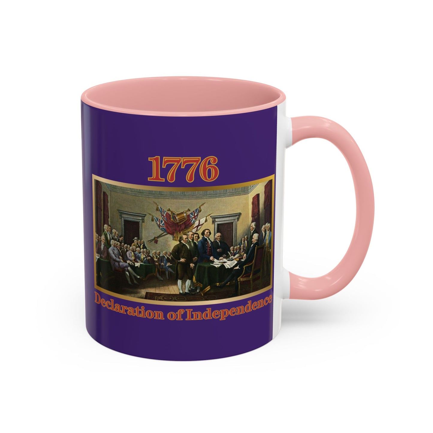 Declaration of Independence Dark Purple Accent Mug by theGreenDragonTavern.shop