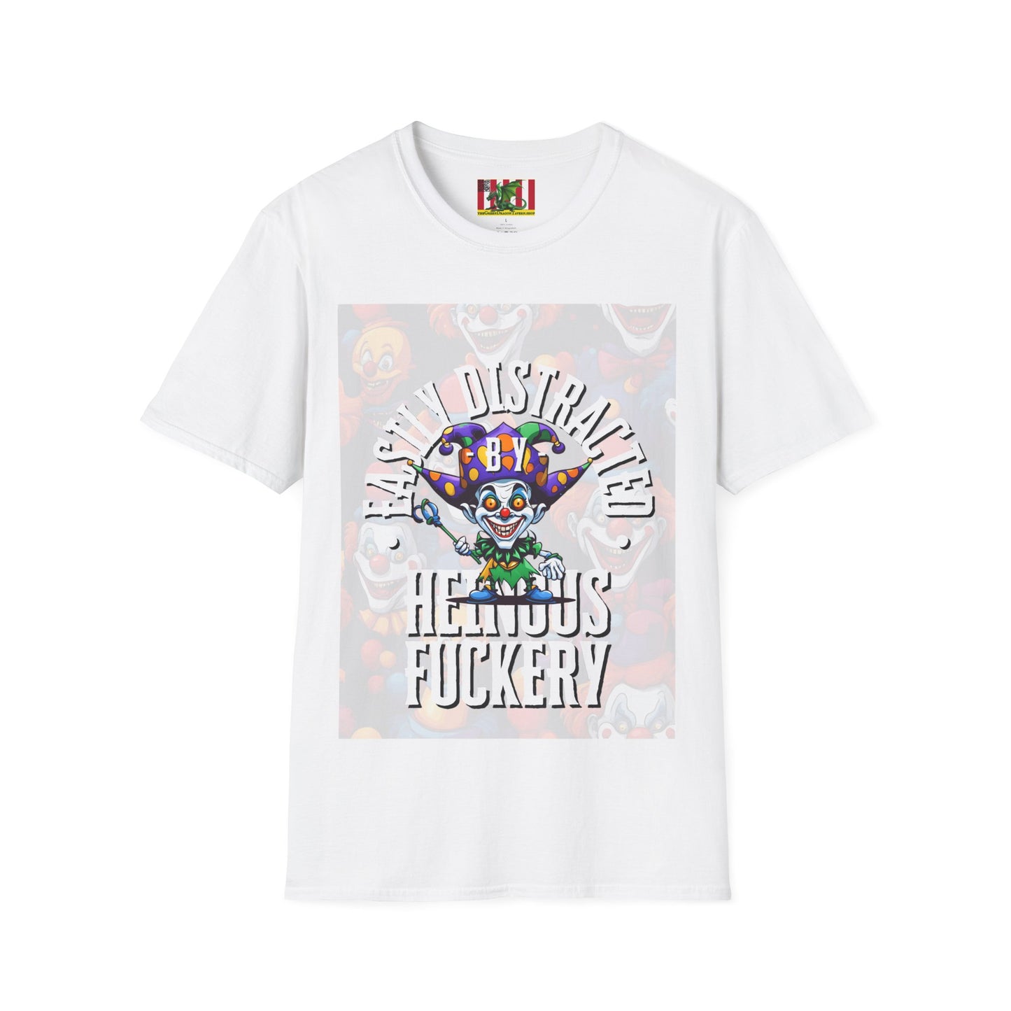 Easily Distracted by Heinous Fuckery Little Jincs Light colors Unisex T-Shirt by theGreenDragonTavern.shop